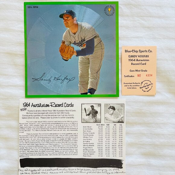 6.5 X 6.5 SANDY FAIRFAX Postcard with Certificate. - Picture 2 of 5